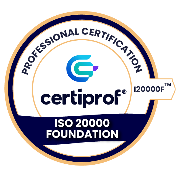 Certiprof ISO/IEC 20000 Foundation Professional Certification - I20000F™